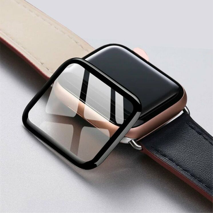 Захисне скло MOCOLO 3D Soft Carbon для Apple Watch 40 mm - Black: фото 3 з 11