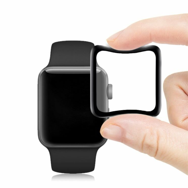 Захисне скло MOCOLO 3D Soft Carbon для Apple Watch 40 mm - Black: фото 2 з 11