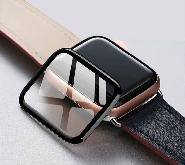 Захисне скло MOCOLO 3D Soft Carbon для Apple Watch 40 mm - Black: фото 10 з 11