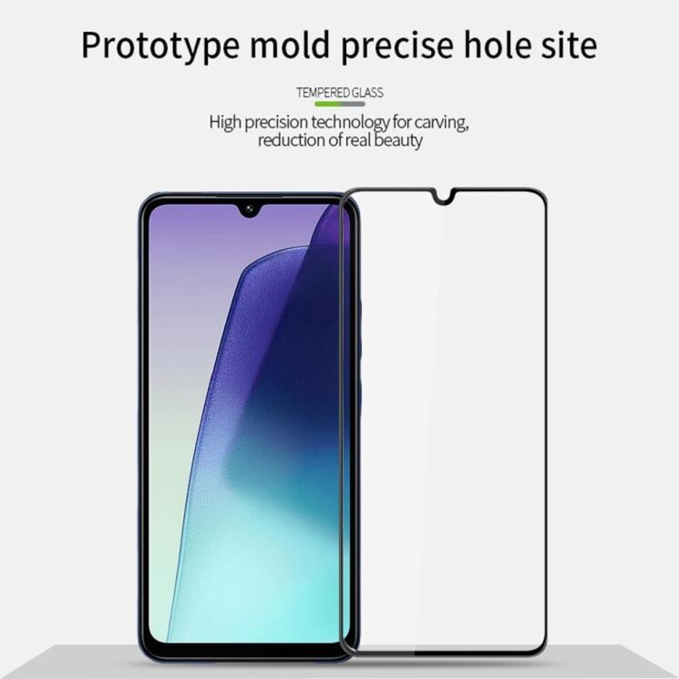 Захисне скло MOFI 5D Curved Full Glue для Xiaomi Redmi 14C / Redmi A4 5G / Poco C75 - Black: фото 10 з 14