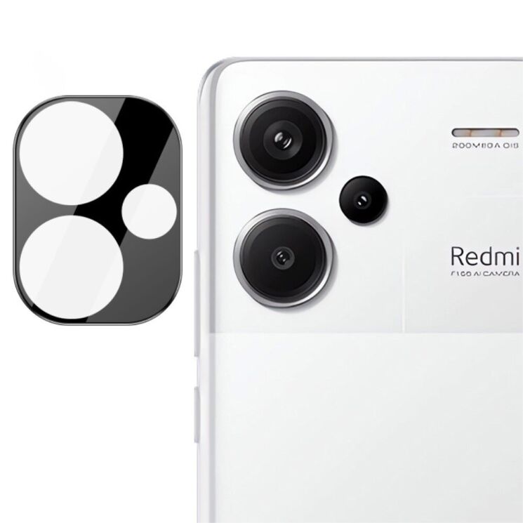 Захисне скло на камеру IMAK Black Glass Lens для Xiaomi Redmi Note 13 Pro+ - Black: фото 1 з 10