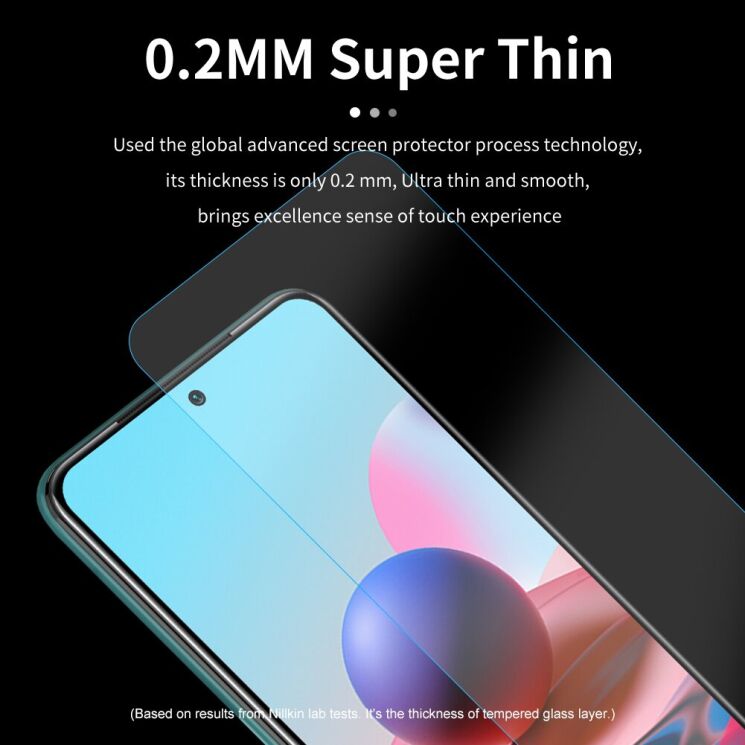 Защитное стекло NILLKIN Amazing H для Xiaomi Redmi Note 10 / Note 10s / Poco M5s - Transparent: фото 6 из 19