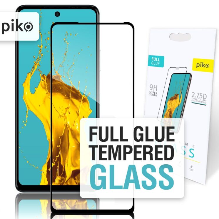 Защитное стекло Piko Full Glue для TECNO Spark 20 Pro - Black: фото 1 из 5