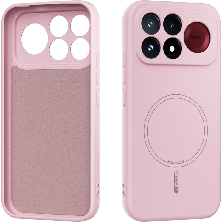 Защитный чехол ABEEL Lyra Skin with MagSafe для Xiaomi Poco F9 Pro - Pink: фото 1 из 6