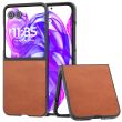 Защитный чехол ABEEL Texture Case для Motorola Razr 50 Ultra - Brown (358803Z)