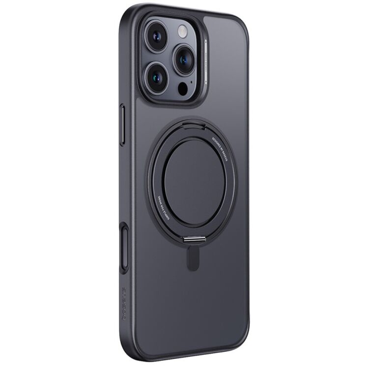 Защитный чехол Baseus Smart Ring Series для Apple iPhone 16 Pro - Black: фото 1 из 4