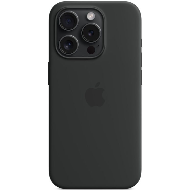 Захисний чохол Copiex Silicone Case with MagSafe для Apple iPhone 15 Pro - Black: фото 4 з 6