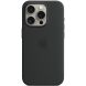Захисний чохол Copiex Silicone Case with MagSafe для Apple iPhone 15 Pro - Black (339585B). Фото 1 з 6