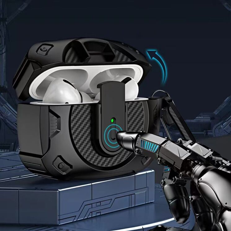 Захисний чохол COTECI Armor Case для AirPods 4 - Black: фото 2 з 7