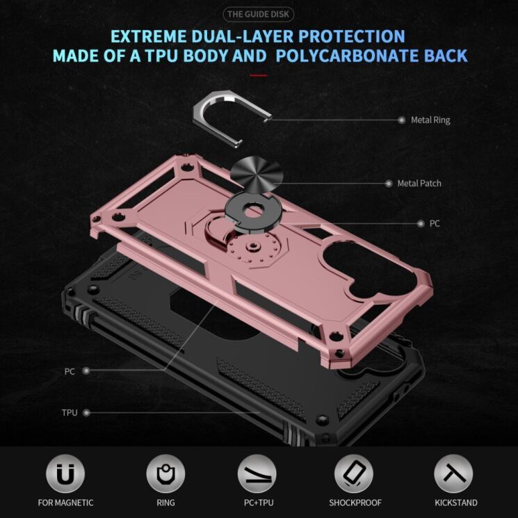 Защитный чехол Deexe Armor Case для Samsung Galaxy A36 (A366) - Black: фото 6 из 7