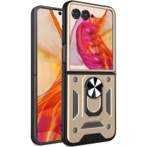 Защитный чехол Deexe Armor Case (FF) для Motorola Razr 50 / Razr 70 - Gold: фото 1 из 8