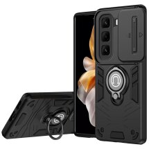 Защитный чехол Deexe Armor MagShield для Infinix Hot 50 Pro Plus - Black: фото 1 из 7