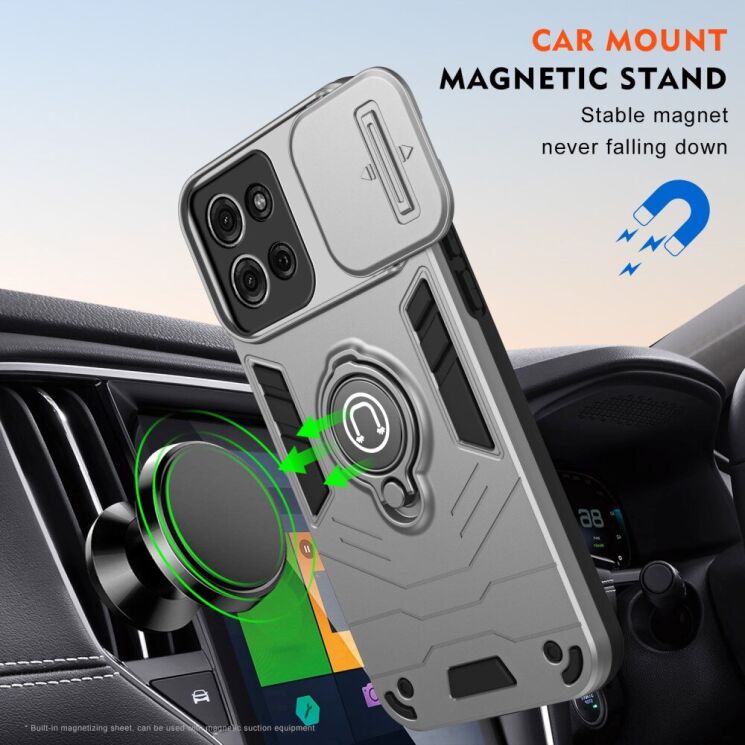 Защитный чехол Deexe Armor MagShield для Motorola Moto G75 - Blue: фото 2 из 7