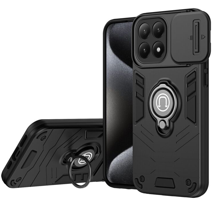 Захисний чохол Deexe Armor MagShield для Xiaomi 15T - Black: фото 1 з 7