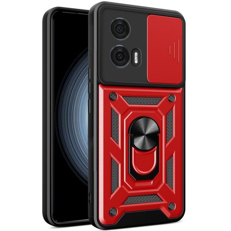 Защитный чехол Deexe Armor Shield для Motorola Edge 50 Fusion - Red: фото 1 из 7