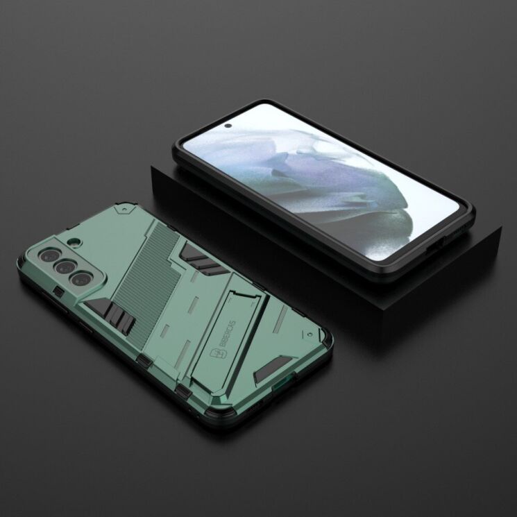 Защитный чехол Deexe Bibercas для Samsung Galaxy S21 FE (G990) - Green: фото 5 из 9