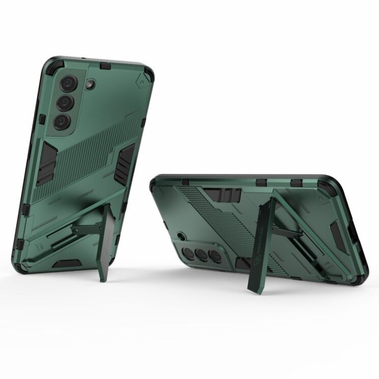 Защитный чехол Deexe Bibercas для Samsung Galaxy S21 FE (G990) - Green: фото 3 из 9