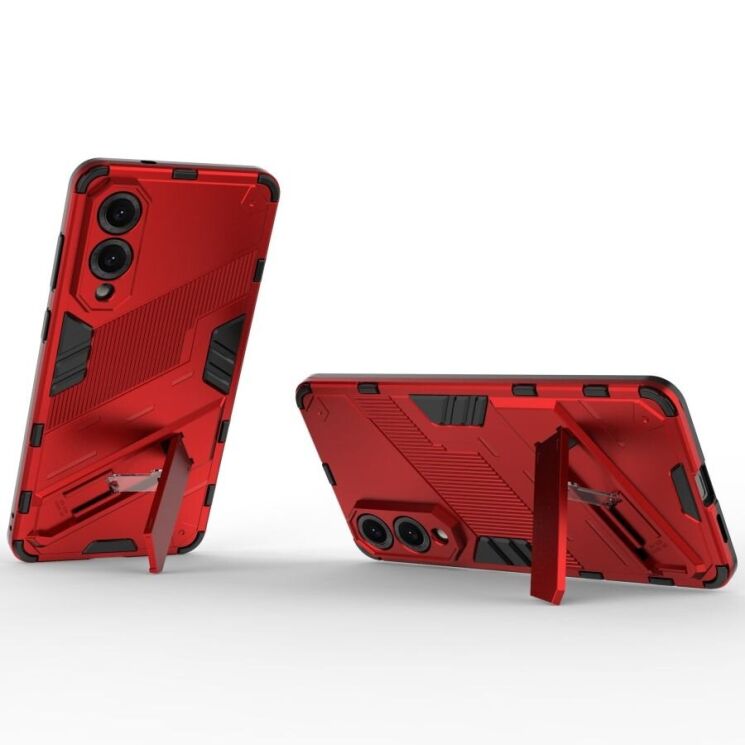 Захисний чохол Deexe Bibercas для Samsung Galaxy S25 Edge (S937) - Red: фото 2 з 6