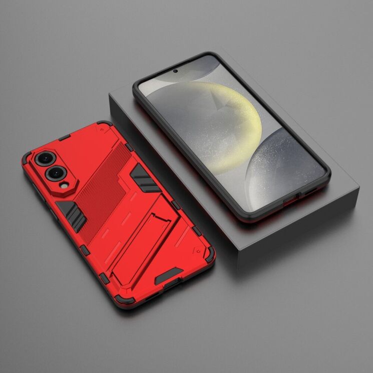 Захисний чохол Deexe Bibercas для Samsung Galaxy S25 Edge (S937) - Red: фото 4 з 6