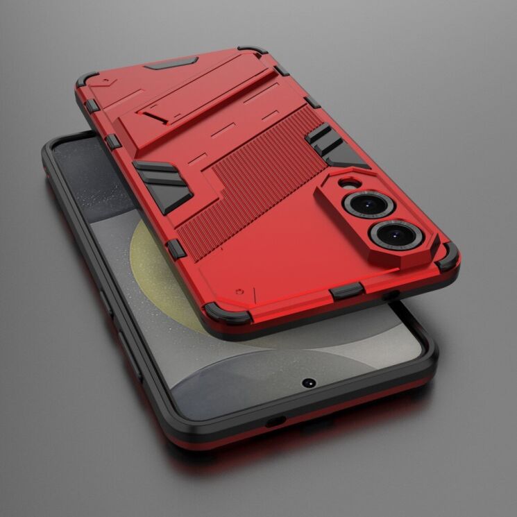 Захисний чохол Deexe Bibercas для Samsung Galaxy S25 Edge (S937) - Red: фото 3 з 6