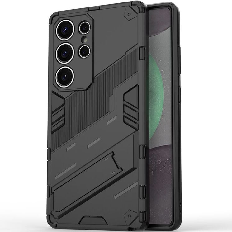 Захисний чохол Deexe Bibercas для Samsung Galaxy S25 Ultra (S938) - Black: фото 1 з 7