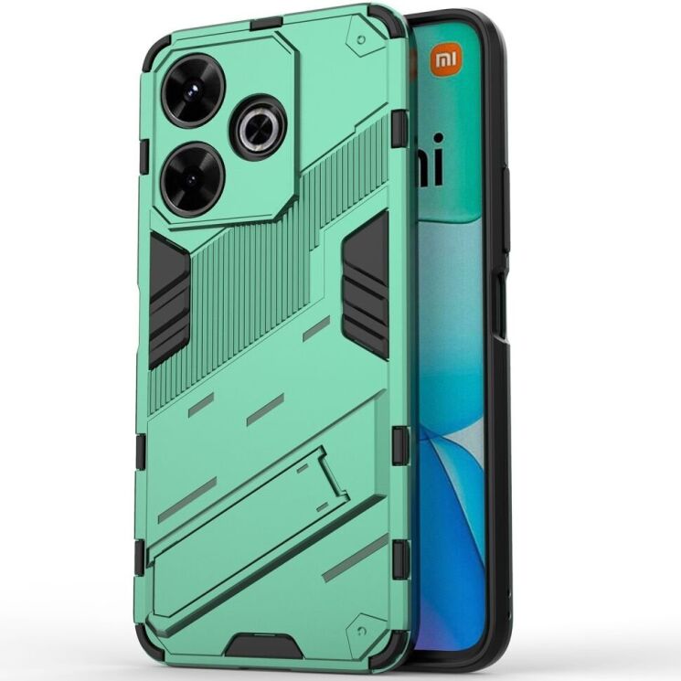 Защитный чехол Deexe Bibercas для Xiaomi Redmi 13 - Green: фото 2 из 6