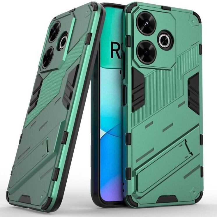 Защитный чехол Deexe Bibercas для Xiaomi Redmi 13 - Green: фото 1 из 6