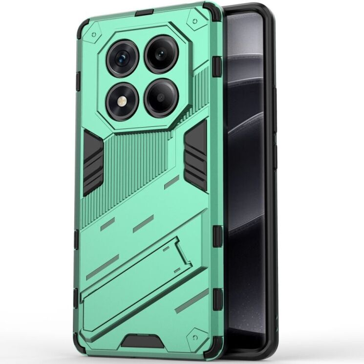 Защитный чехол Deexe Bibercas для Xiaomi Redmi Note 14 Pro - Green: фото 1 из 6