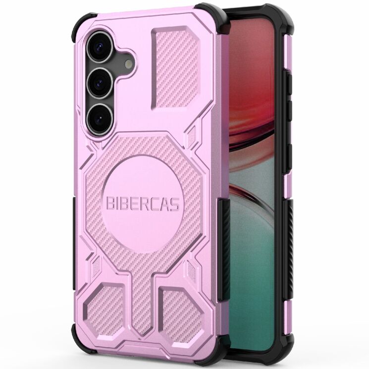 Захисний чохол Deexe Bibercas J-16 Series для Samsung Galaxy S25 (S931) - Pink: фото 2 з 6