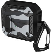 Захисний чохол Deexe Camouflage Case для Samsung Galaxy Buds 3 / Buds 3 Pro - Black: фото 1 з 11