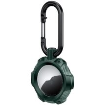 Защитный чехол Deexe Carbon Clip для Apple AirTags - Olive Green: фото 1 из 5