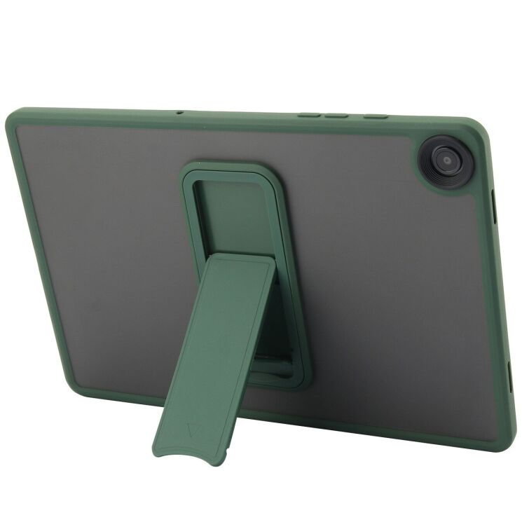 Защитный чехол Deexe Crystal Kickstand для Samsung Galaxy Tab A11 Plus (X230/236) - Green: фото 2 из 10