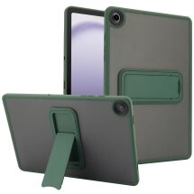 Защитный чехол Deexe Crystal Kickstand для Samsung Galaxy Tab A11 Plus (X230/236) - Green: фото 1 из 10