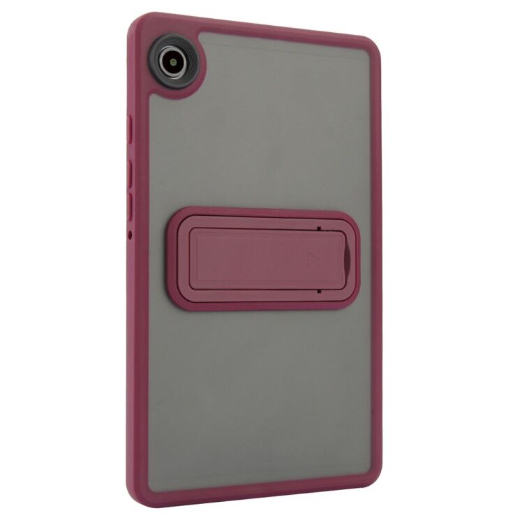 Защитный чехол Deexe Crystal Kickstand для Samsung Galaxy Tab A9 (X110/115) - Wine Red: фото 5 из 12