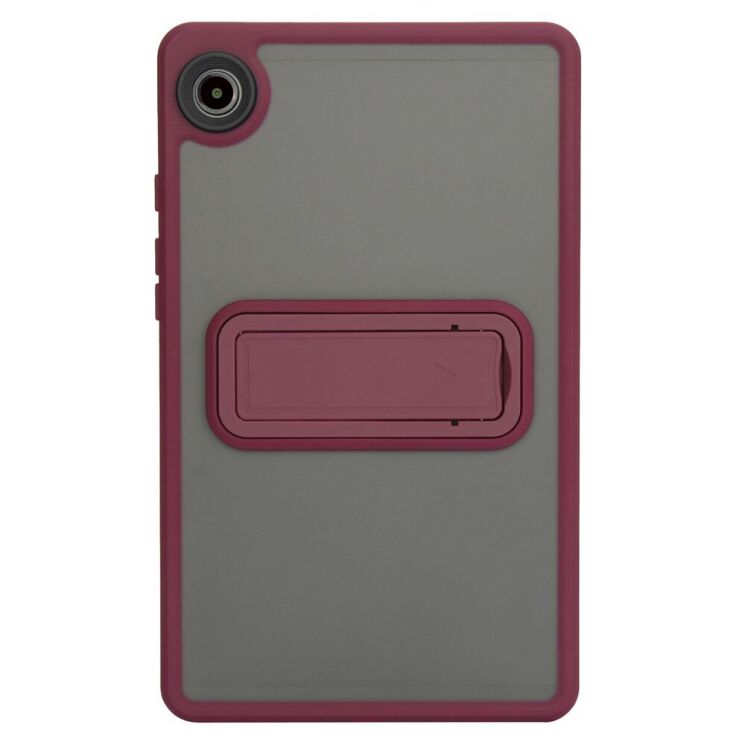 Защитный чехол Deexe Crystal Kickstand для Samsung Galaxy Tab A9 (X110/115) - Wine Red: фото 4 из 12
