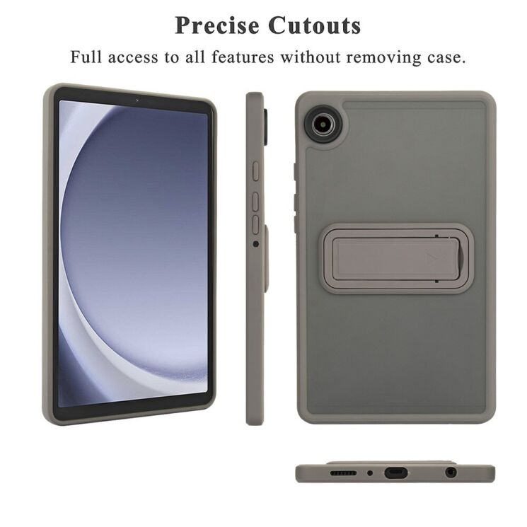 Захисний чохол Deexe Crystal Kickstand для Samsung Galaxy Tab A9 (X110/115) - Pink: фото 8 з 12