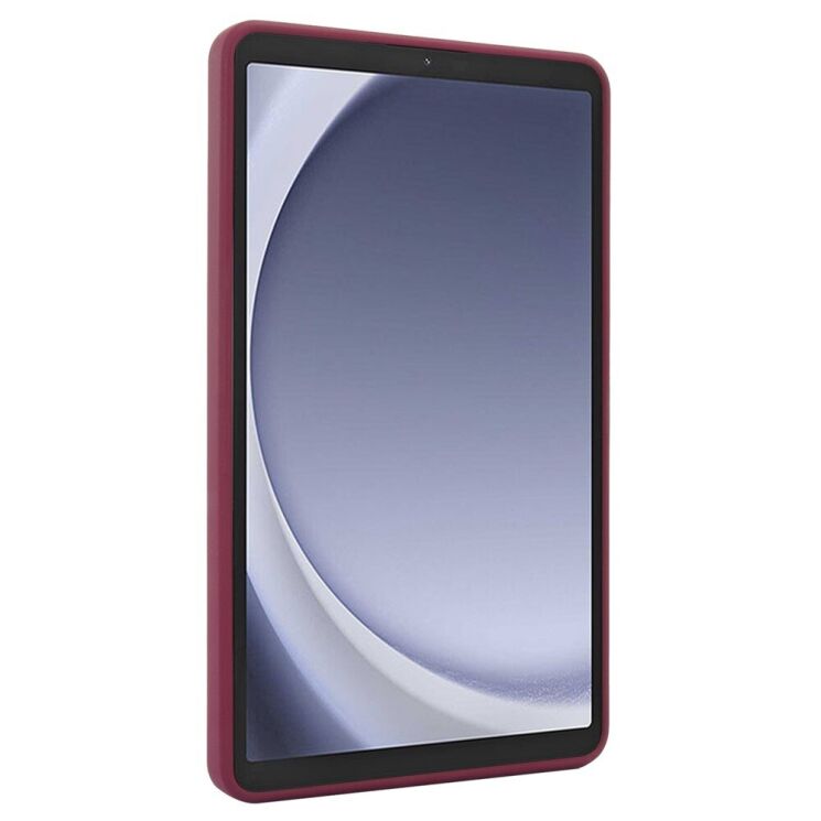 Защитный чехол Deexe Crystal Kickstand для Samsung Galaxy Tab A9 (X110/115) - Wine Red: фото 6 из 12