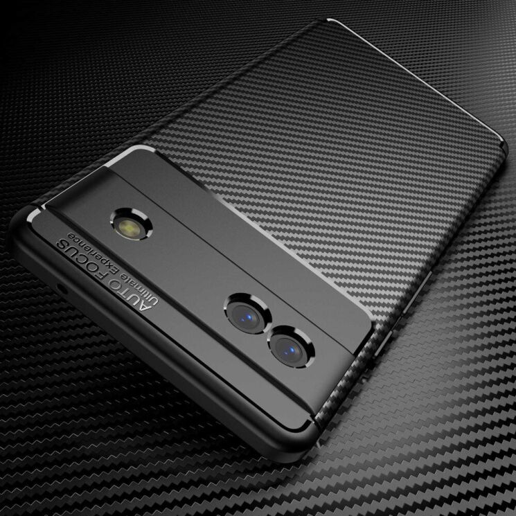 Захисний чохол Deexe Fusion для Google Pixel 6a - Black: фото 4 з 8