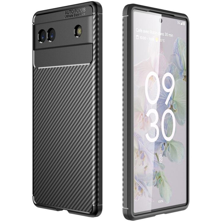 Захисний чохол Deexe Fusion для Google Pixel 6a - Black: фото 1 з 8
