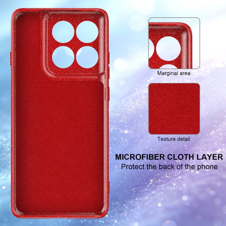 Защитный чехол Deexe Glitter Case with MagSafe для Motorola Edge 60 / Edge 60 Fusion - Blue: фото 4 из 7