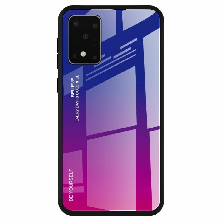 Защитный чехол Deexe Gradient Color для Samsung Galaxy S20 Ultra (G988) - Blue / Rose: фото 1 из 11