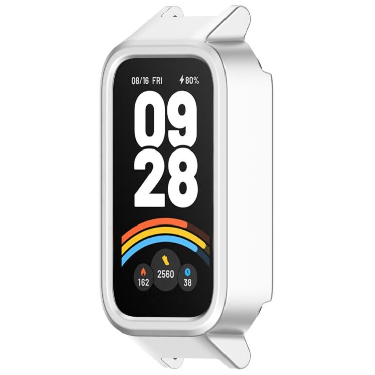 Защитный чехол Deexe Hard Frame для Xiaomi Mi Smart Band 9 Active / Redmi Band 3 - Silver: фото 5 из 7
