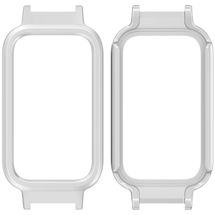 Защитный чехол Deexe Hard Frame для Xiaomi Mi Smart Band 9 Active / Redmi Band 3 - Silver: фото 4 из 7