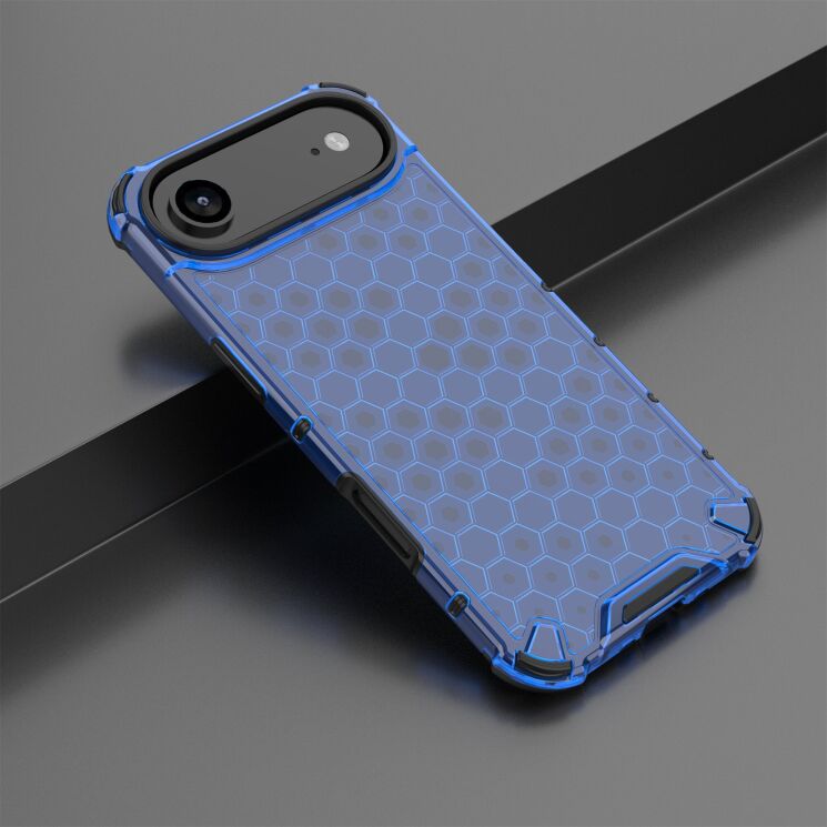 Захисний чохол Deexe Honeycomb Series для Apple iPhone 17 Air - Blue: фото 4 з 6