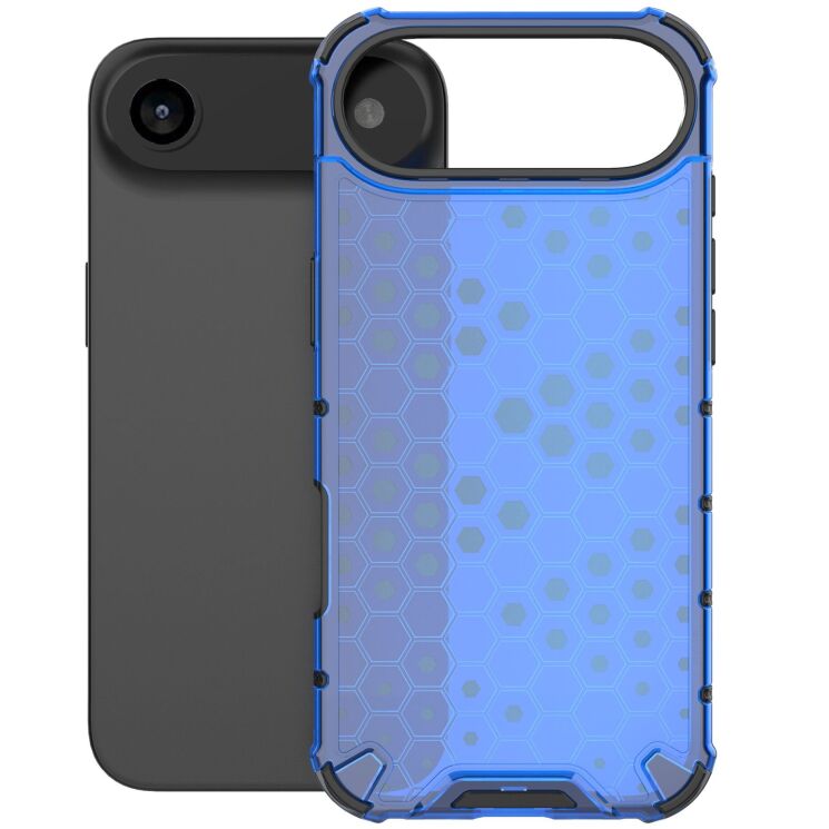 Захисний чохол Deexe Honeycomb Series для Apple iPhone 17 Air - Blue: фото 2 з 6