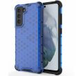 Защитный чехол Deexe Honeycomb Series для Samsung Galaxy S21 FE (G990) - Blue (230624L)