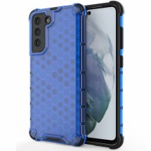 Защитный чехол Deexe Honeycomb Series для Samsung Galaxy S21 FE (G990) - Blue: фото 1 из 6