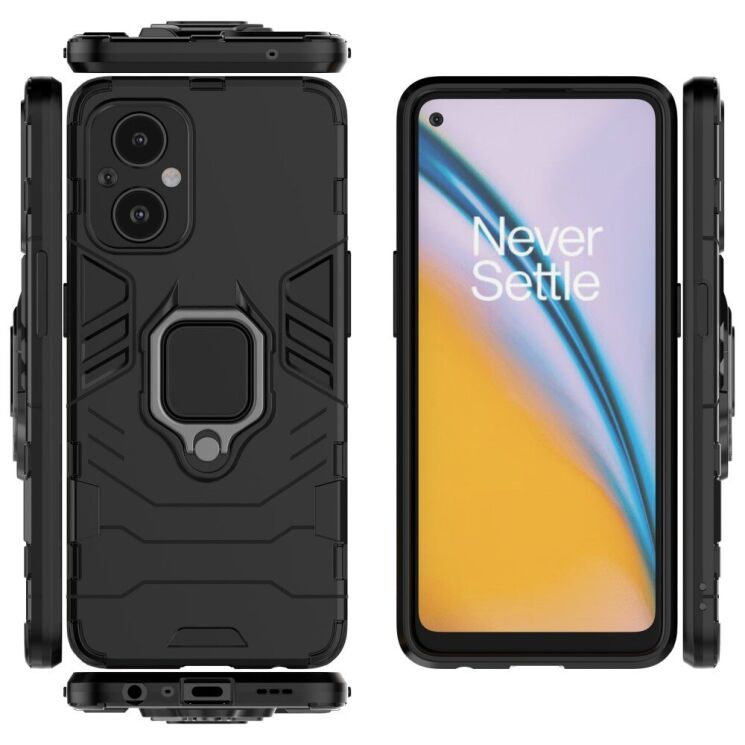 Защитный чехол Deexe Hybrid Case для OnePlus Nord N20 - Black: фото 7 из 11