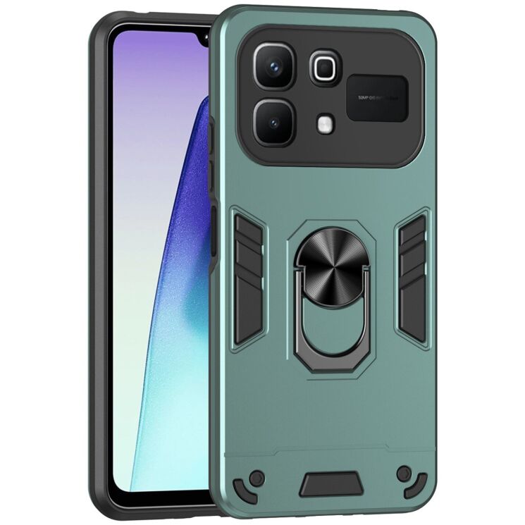 Защитный чехол Deexe Hybrid Shell для Infinix Note 60 Pro / Note 60 - Green: фото 1 из 7