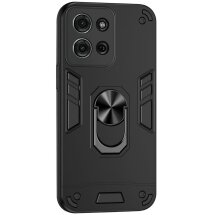 Защитный чехол Deexe Hybrid Shell для Motorola Moto G75 - Black: фото 1 из 7
